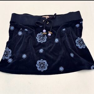 Y2K JUICY COUTURE VINTAGE EMBROIDERED TERRY MINI SKIRT LARGE